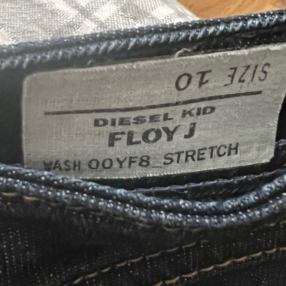 Kids new no tag unisex designer Diesel Floy J skinny jeans Sz 10 - Picture 4 of 8